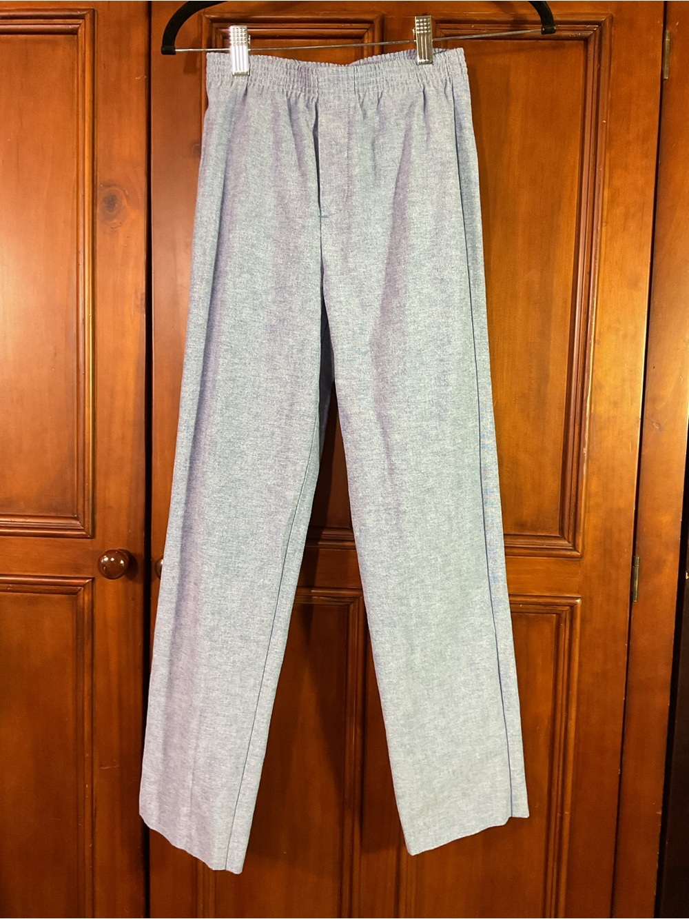 IZOD Boys Size 12 Light Blue Linen Feel Dress Pant *Only Pants Cotton Poly Lkn
